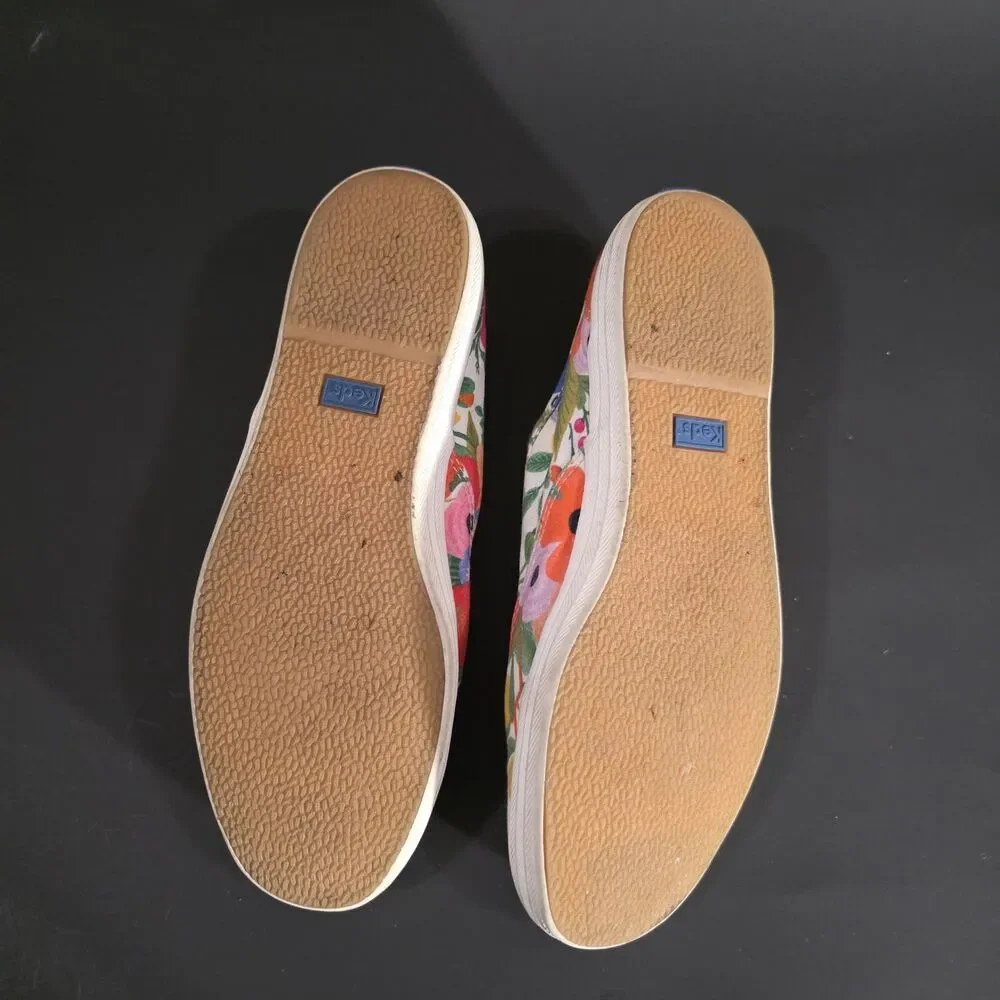 Keds Womens Floral Canvas Sneakers sz 8.5